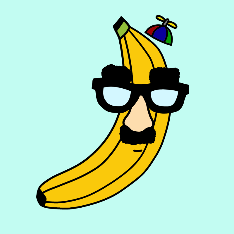 Banana #13 — PARC pixel ape