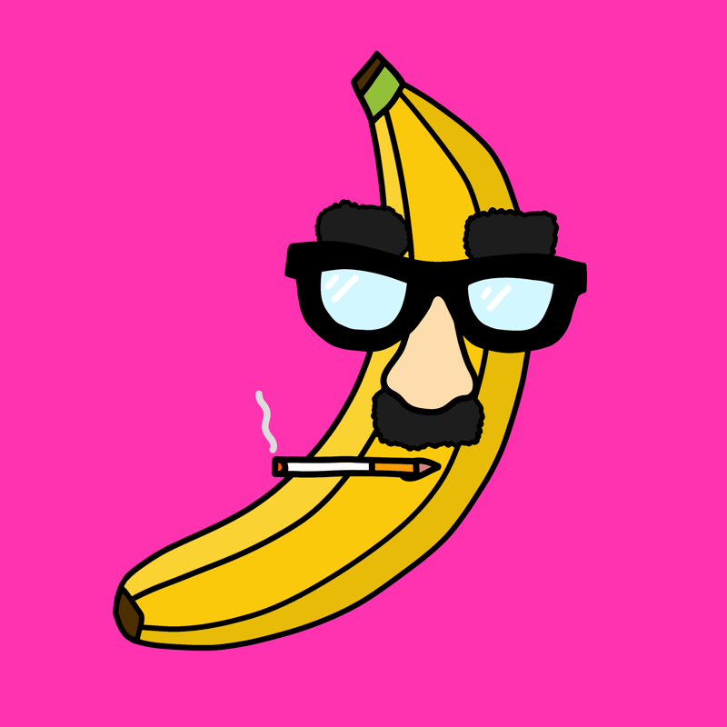Banana #29 — PARC pixel ape