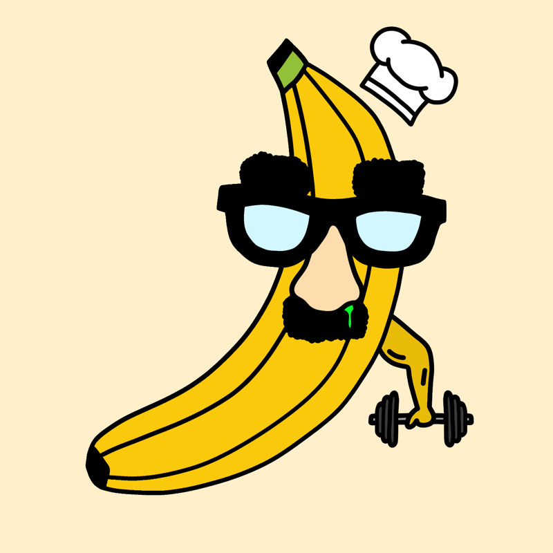 Banana #34 — PARC pixel ape
