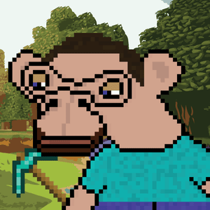Minecraft Ape — PARC pixel ape
