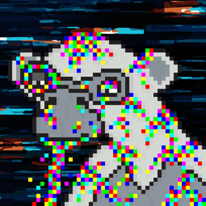 Glitch Ape — PARC pixel ape
