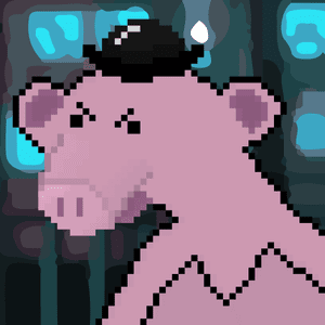 Evil Dr Porkchop — PARC pixel ape