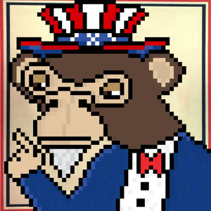 Uncle Sam Ape — PARC pixel ape